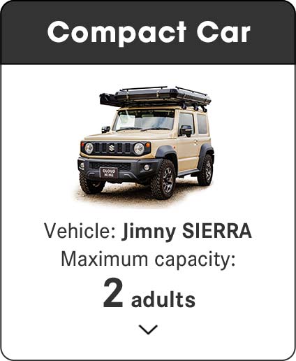 Compact Car | Vehicle: Jimny SIERRA / Maximum capacity:2 adults